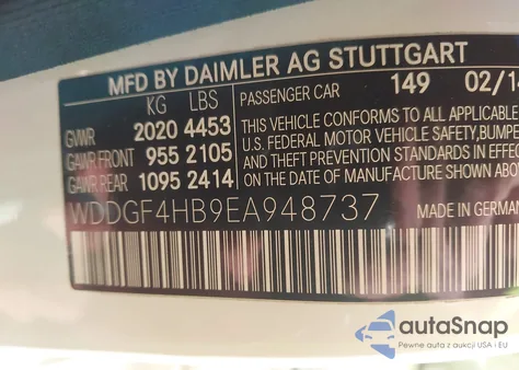 2014 Mercedes-Benz C 250 Sport из США, поврежденный, VIN WDDGF4HB9EA948737